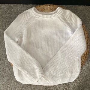 Cream Jenni Kayne fisherman sweater.  Cotton.